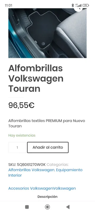 Alfombrillas Volkswagen Touran