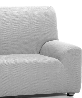 Funda Sofá Elástica 4 Plazas Gris Alma Nueva