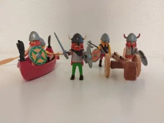Playmobil Vikingos Barca y Ariete 3153 3156