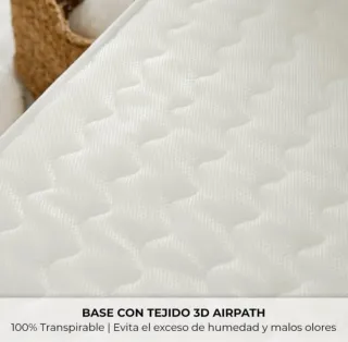 Colchón Cuna Viscoelástico 60x120cm Nalui