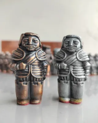 Set scacchi stile spagnolo vintage metallo pesante