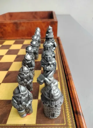 Set scacchi stile spagnolo vintage metallo pesante