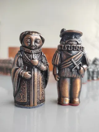 Set scacchi stile spagnolo vintage metallo pesante