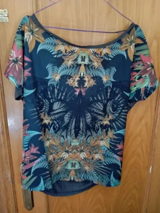 Blusa CORTEFIEL Blanca Encaje