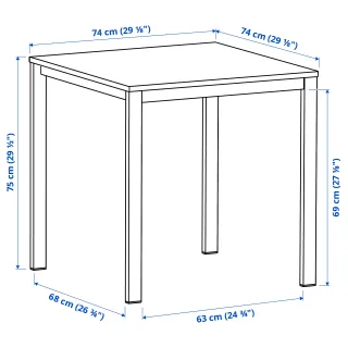 Mesa de comedor blanca de madera