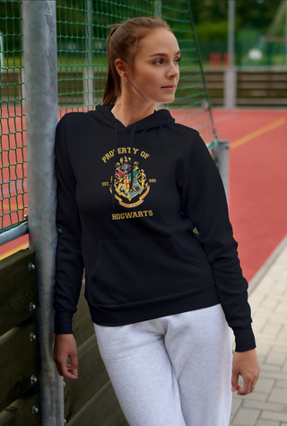 Sudadera Hogwarts Harry Potter Negra Unisex