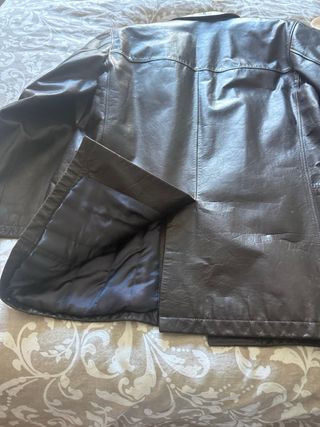 Chaquetón de piel de bovino marrón