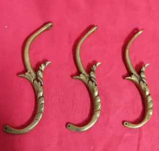 LOTE 5 ACCESORIOS PIEZAS BRONCE LAMPARA.