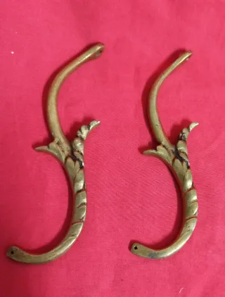 LOTE 5 ACCESORIOS PIEZAS BRONCE LAMPARA.