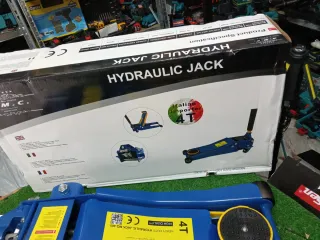 Cric idraulico 4 ton basso profilo doppio pistone