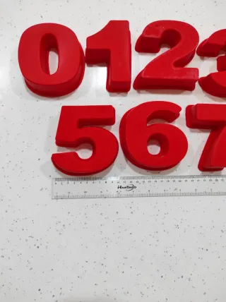 Moldes Silicona Números