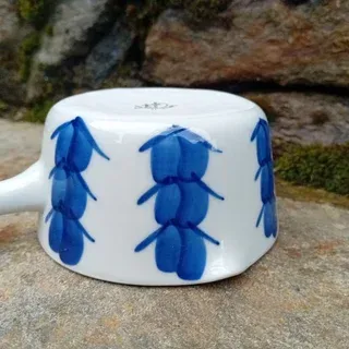 Salsiera Blueberry Lingby Porcellana Danimarca '60