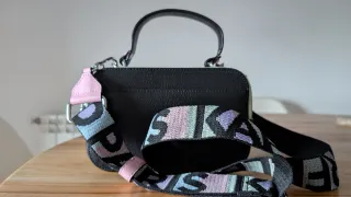 Bolso Karl Lagerfeld Negro con Tachuelas Multicolo
