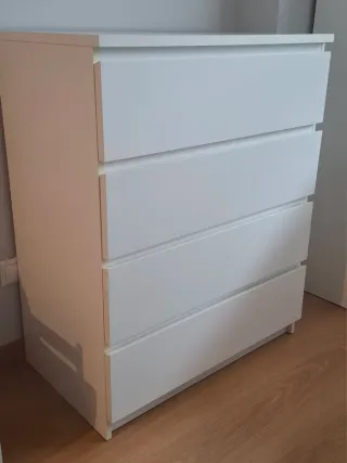 Cómoda Ikea Malm 4 cajones Blanca