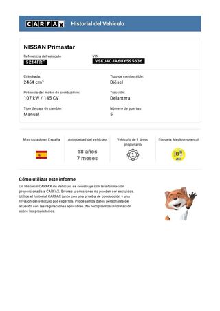 Nissan Primastar 2007