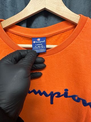 Felpa Champion Uomo Taglia L Arancione