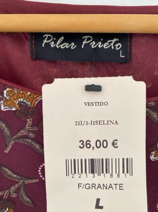 Vestido estampado floral Pilar Prieto