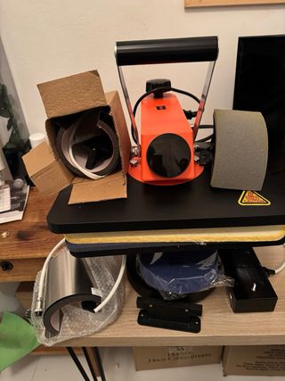 Prensa Térmica Sublimación Naranja