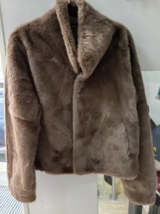 Ecopelliccia Marrone pelo corto