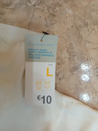 Jersey cuello alto blanco talla L