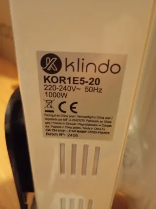 Radiador eléctrico blanco