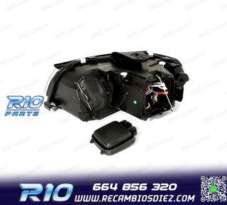 FAROS AUDI A3 8P 03-08 FONDO CROMO LUZ DIURNA LED