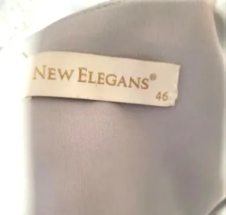 Vestido de fiesta plateado New Elegans