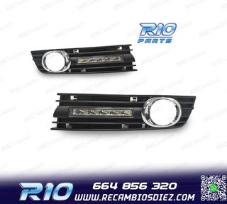 LUZ DIURNA LED AUDI A4 B6 INCLUYE REJILLA ANTINIEBLAS