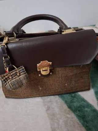 Bolso de mano marrón