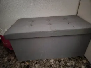 Baúl de almacenaje gris