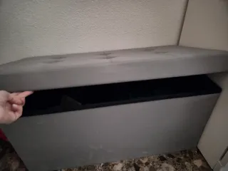 Baúl de almacenaje gris