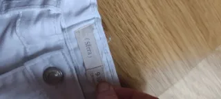 Pantalón campana niña blanco