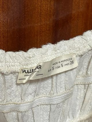 Vestido blanco Pull&Bear Talla S