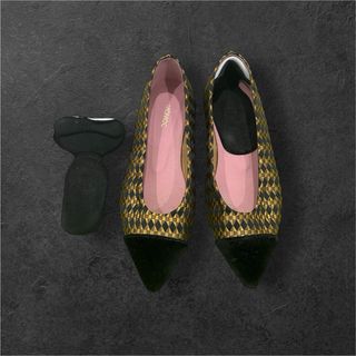 Bailarinas MOMOC Goldy Velours Talla 35. Usadas