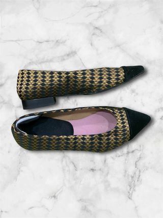 Bailarinas MOMOC Goldy Velours Talla 35. Usadas