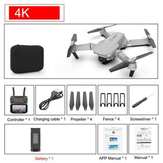 Dron E88 Pro Plegable 4K WIFI FPV