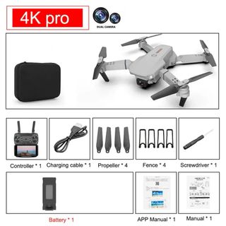 Dron E88 Pro Plegable 4K WIFI FPV