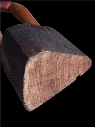 Grande Scultura Africana Legno Stilizzata Vintage