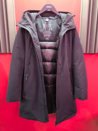 Chaqueta larga impermeable Ecoalf azul