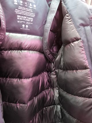 Chaqueta larga impermeable Ecoalf azul