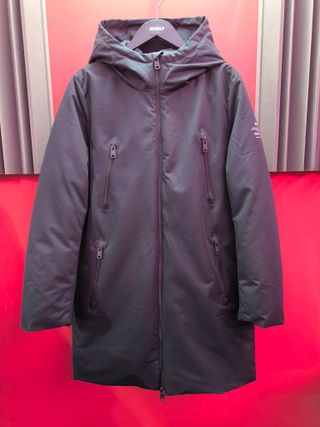 Chaqueta larga impermeable Ecoalf azul