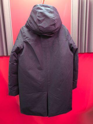 Chaqueta larga impermeable Ecoalf azul