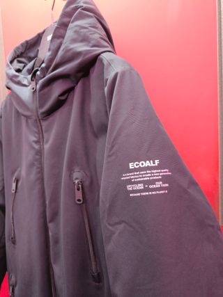 Chaqueta larga impermeable Ecoalf azul