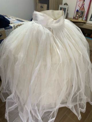 Cancan Fallera Blanco Talla Única