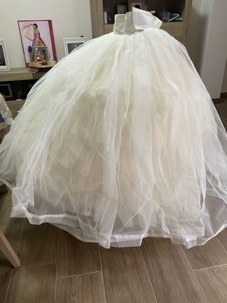 Cancan Fallera Blanco Talla Única