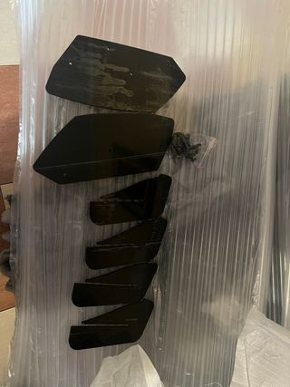 Difusor trasero coche negro