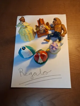 Muñecos McDonald's 1998 Bella y Bestia