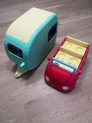 Coche y caravana Peppa Pig