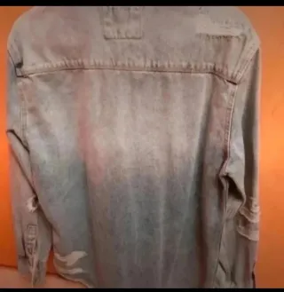 Sobrecamisa Zara Hombre Desgastada