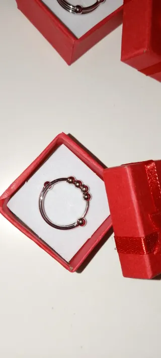 Anillo anti estrés ajustable acero inoxidable